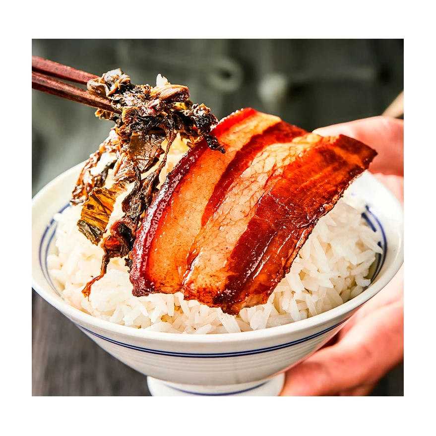 Готовая переработка Mei Cai Пряжка для нагрева мяса готовая к употреблению пища полу-готовая Коммерческая готовая пища брашеная свинина С Консервированным