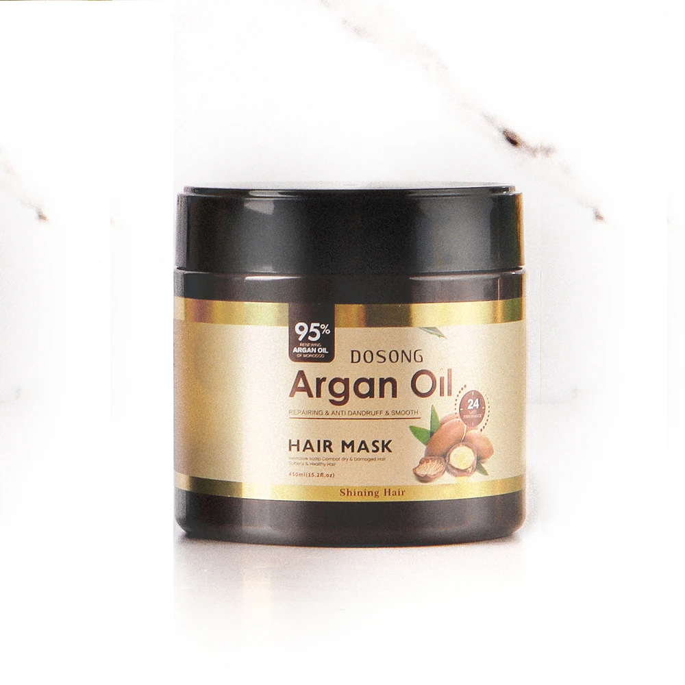  Wholesale Private Label Custom Logo 100% Organic Argan Oil Hair Mask For Dry Or Damaged