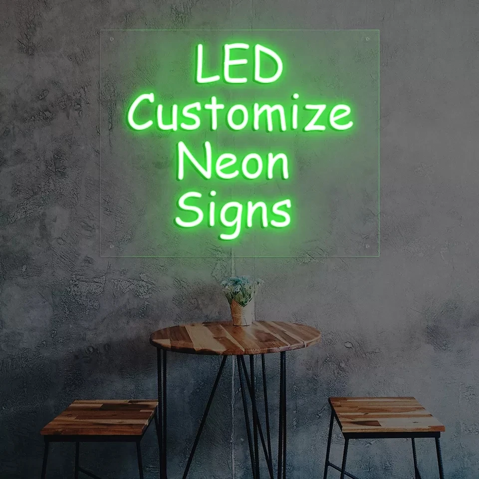 Customized Factory Direct Sale Various Color Adjustable LOGO Pattern Letters Party Light Acrylic Sheet Custom Neon Light Sign