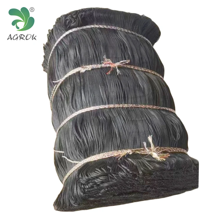 AGROK 50mmsq Big Mesh Polyester/Nylon Knotless Fish Farming Net Raschel Net Africa Sponge Net