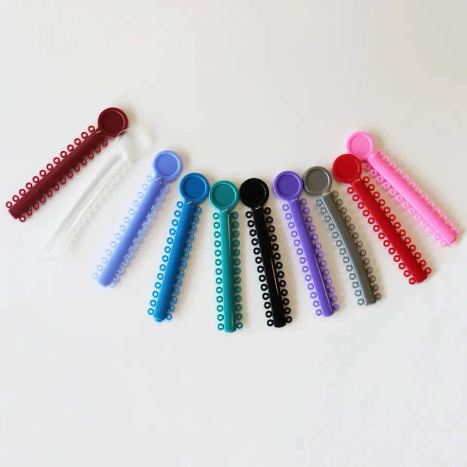 Dental elastic materials orthodontic O rings ligature tie
