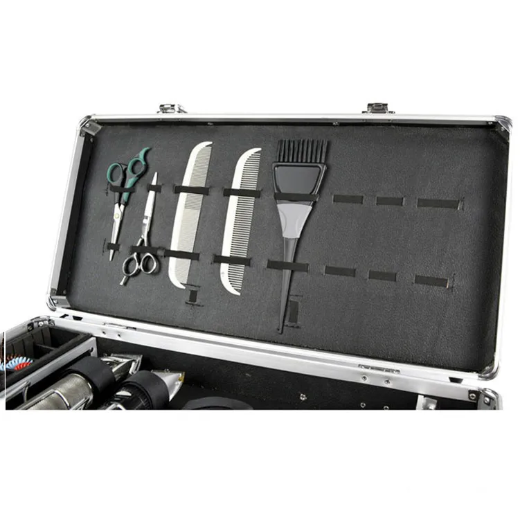 
Professional Factory Aluminum Barber Carrying Case Aluminum Barber Tool Case Aluminum Barber Clipper Case 