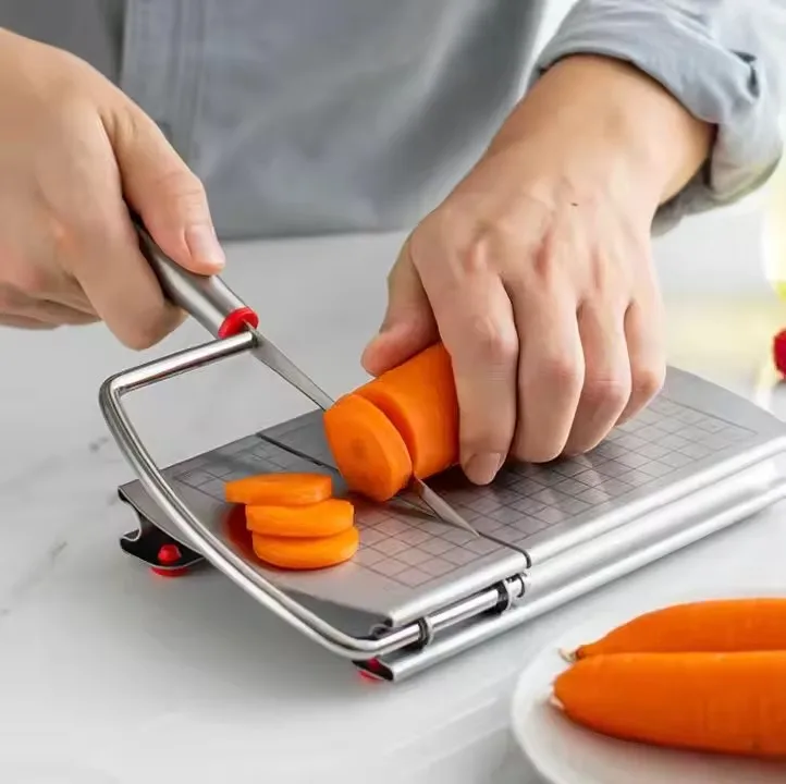 Adjustable Stainless Steel Cheese Slicer Cutting Board With Metal Cord Cheese vegetable sausage cutter for cheese Butter cutter