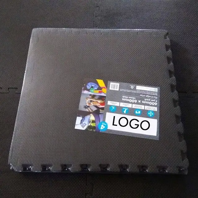 Square Rubber Mats For Kids Thick Tapis Salle De Sport Puzzle Gym Floor Interlocking Mat Flooring Protective Gym Mat