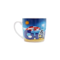 Factory wholesale custom Design Greece Ceramic Coffee Milk Cup Custom mug with wallet