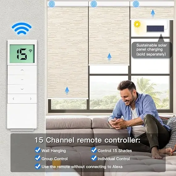 Professional customized window motorized motor blinds waterproof roller blinds automatic blinds for windows