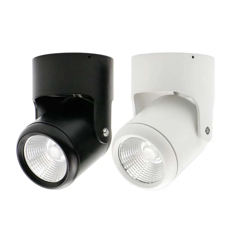 COB 12W Rotatable angle Surface mounted led downlight ceiling spotlight wall down spot light AC85-265V 5 year warranty