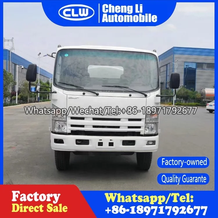 Japan Isuzu 4X2 8000Liters Fresh Milk Tanker Truck Stainless Steel Pure Water Delivery Truck For Sale