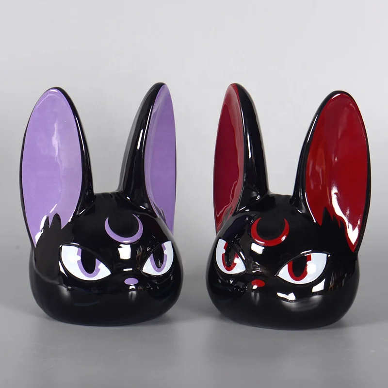 Funny Ceramic Vase Flower Arrangement Dry Flowers Simple and Creative Hydroponic Planter Halloween Series Desktop Ornaments