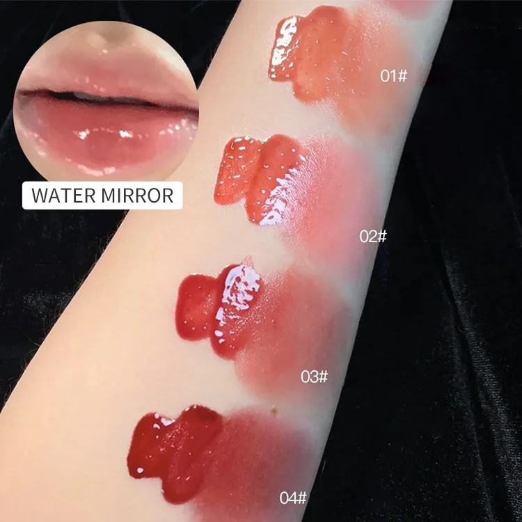 Pinkcoco Popsicle Mirror Lip Glaze Water Light lip Oil Moisturizing Quick-drying Film-forming Nude Lip Gloss Wholesale