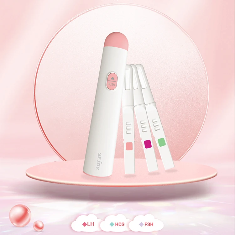 Sejoy 3 in 1 High Accuracy Digital Fertility Testing System Pregnancy Test Hcg Fsh Lh Ovulation Test Kits Optional