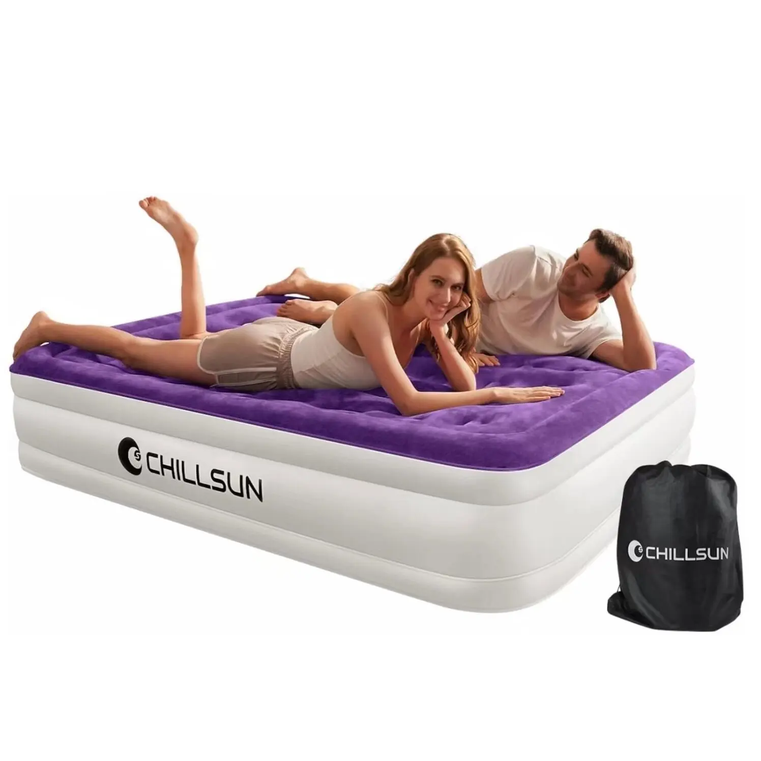 CHILLSUN ZEARNA Manufacturer Multiple Size Inflatable Bed Home Portable Camping Electric Air Bed Bedroom Furniture Air Mattress