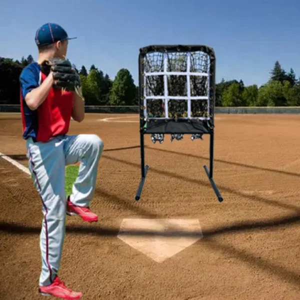 9 Hole Strick Zone Practice Target Pitching Net Softball Throw Baseball Practice Net