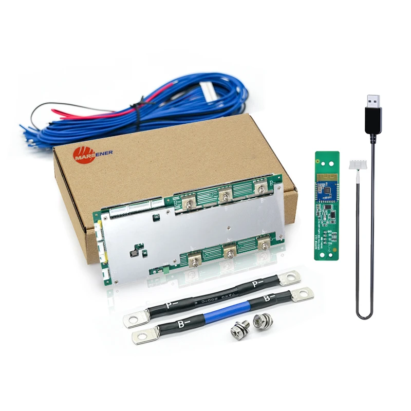 Marsener Smart BMS 5~24S 300A Common Port Battery Management System Software Board for Electric Forklift & Golf-cart