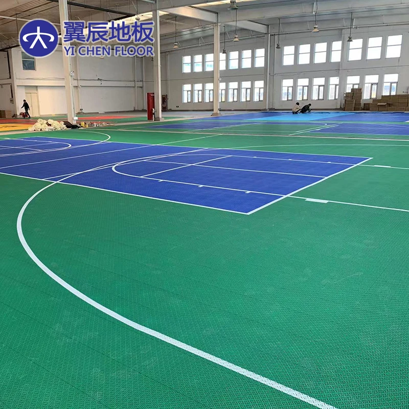 100 Virgin PP Material pickleball court mat Professional tennis court floor