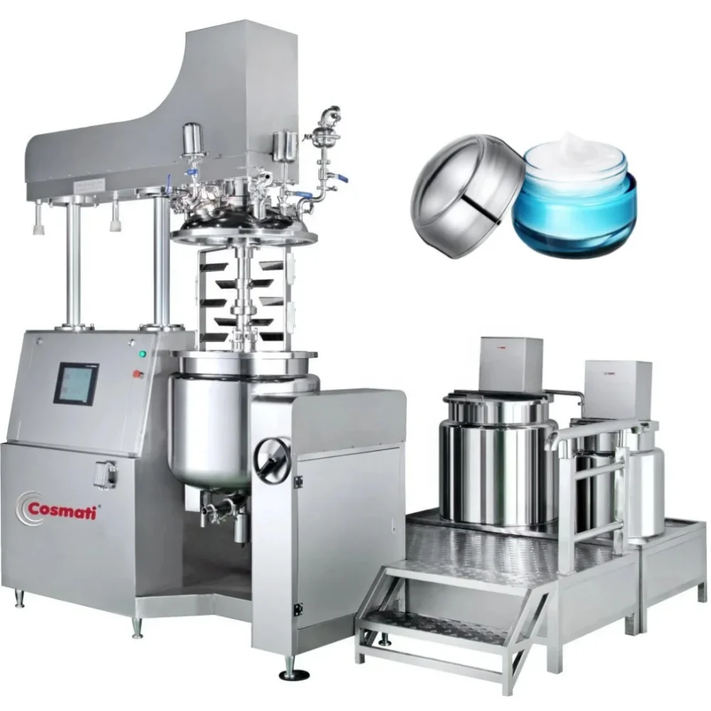 10L Cosmetic Mixing Tank Small Vacuum Emulsifier Homogenizer Mixer for Making Mayonnaise Body Lotion Mixing Machine