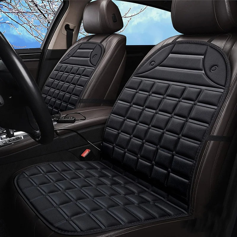 Car Heating Seat Cushion 2 Packs Comfortable Heated Seat Covers for Back and Seat in Winter / Cold Days  Fast Heating