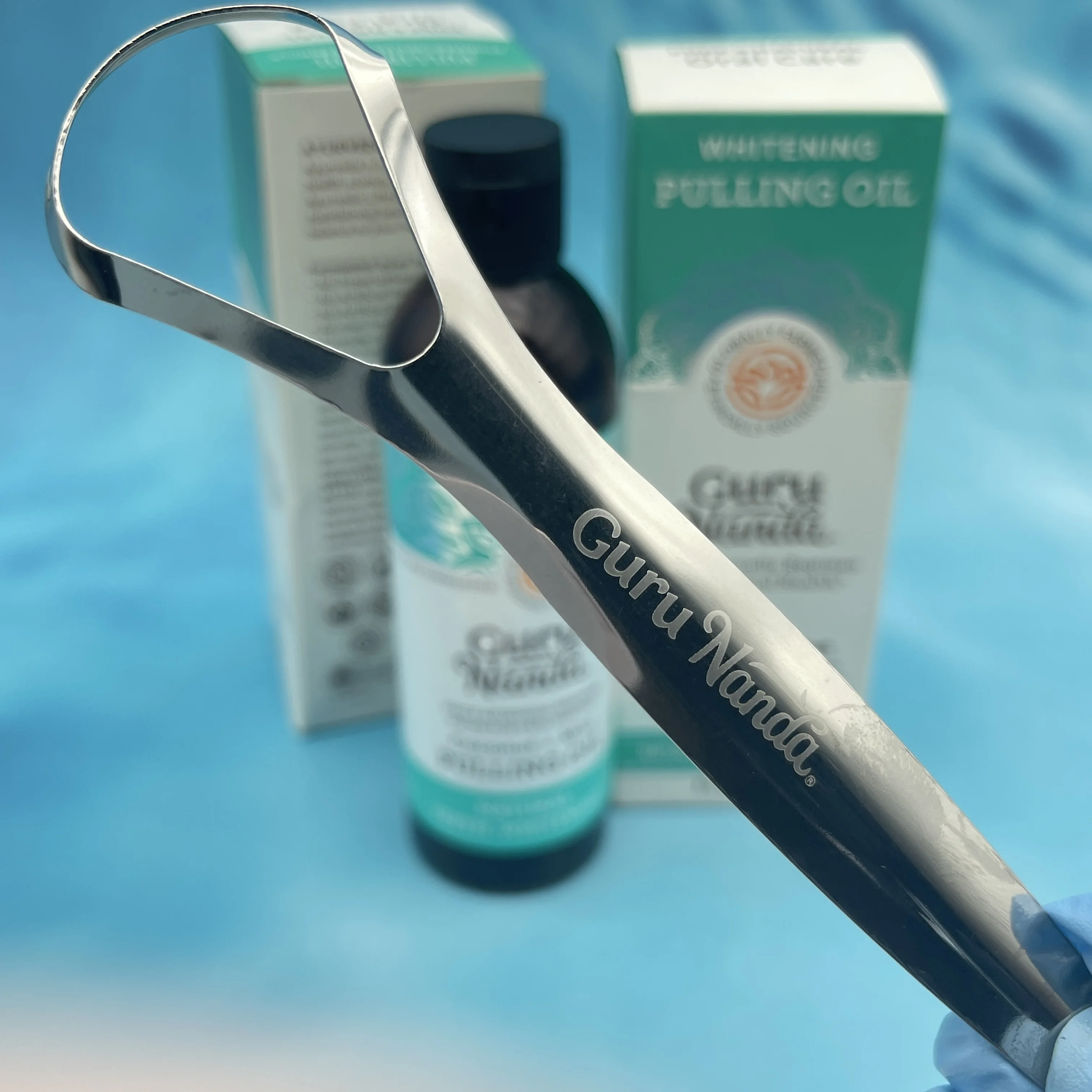 Guru Nanda Pulling Oil for Teeth Whitening Natural Supports Healthy Teeth & Gums & Fresh Breath 3 Years Coconut Oil Mouthwash