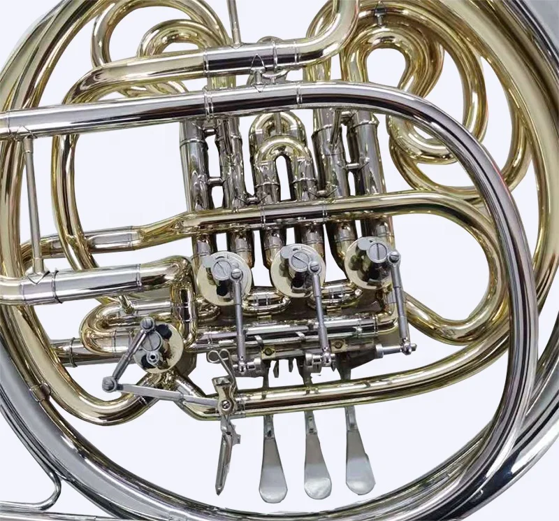 White brass material 4 double key hot professional manufacture french horn