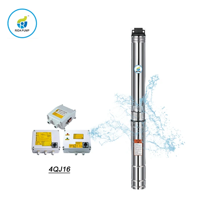 RIDA Hot Sell 1.1KW - 7.5KW Head 250M DC Deep Well Electric Motor Water Centrifugal Pumps