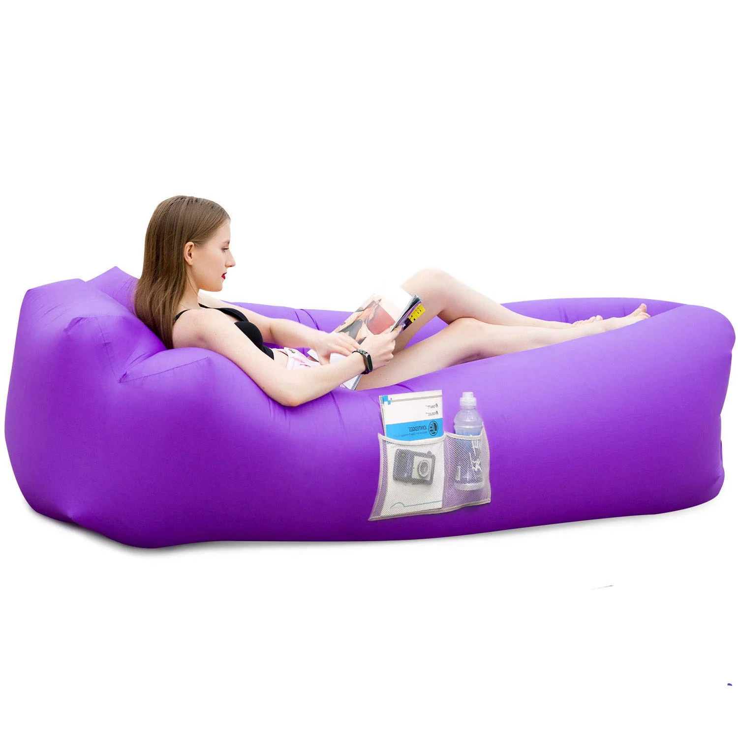 Top Seller Outdoor Camping Inflatable Sleeping Sun Lounge Air Sofa Lounger