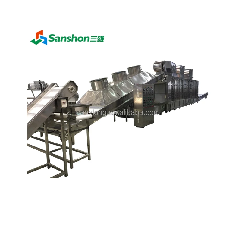 Sanshon промышленная ленточная сушильная машина из нержавеющей стали, пищевой Дегидратор, многослойная Конвейерная сушилка для фруктов и овощей