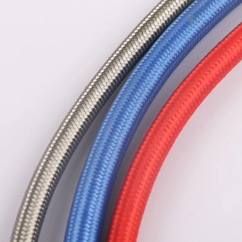 304 stainless steel braided tube high temperature resistant molding machine oil tube heat conduction PTFE tube