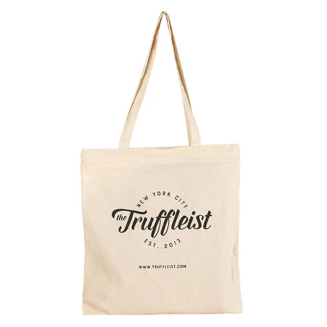 Wholesale Custom Logo Gift Cloth Carry Blank Large Zipper Pocket Canvas Cotton Calico Tote Shopping Shoper Bags