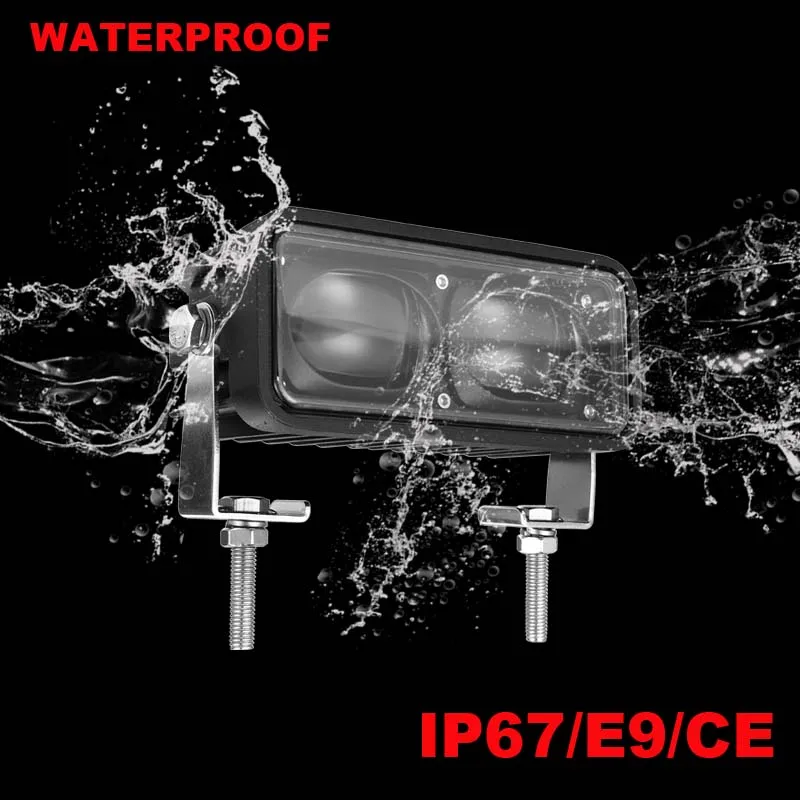 led blue square danger area red zone forklift safety light fork lift warning light