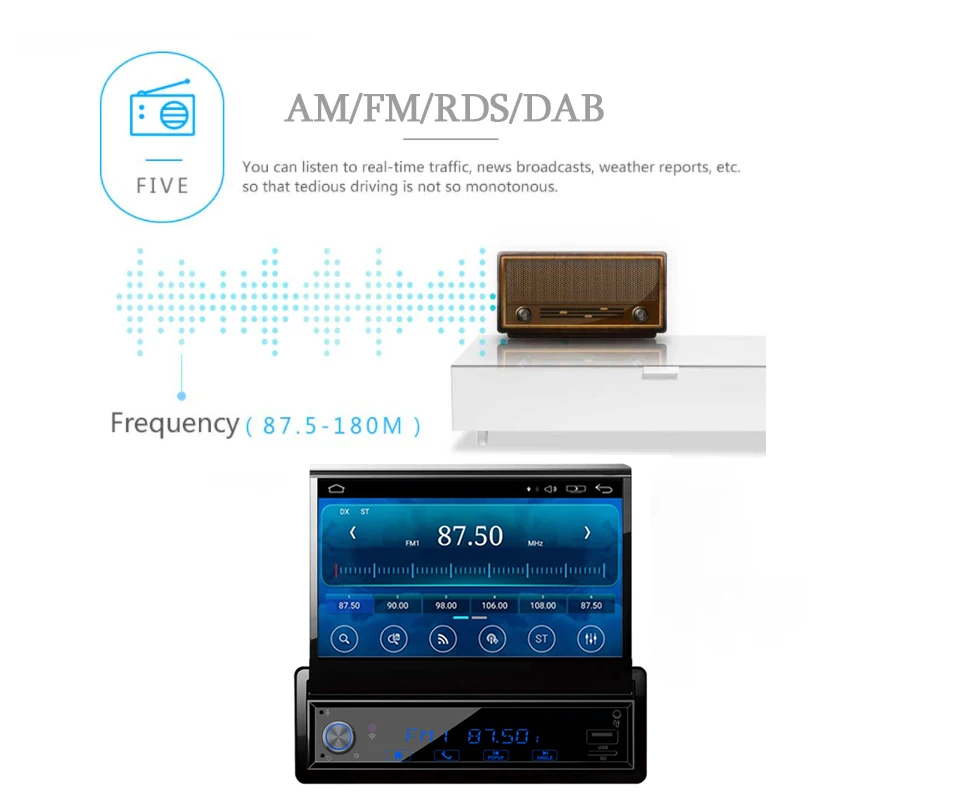 Digital high-quality FM stereo radio card reader car DVD player with GPS made in china for mini Car Dvd Player