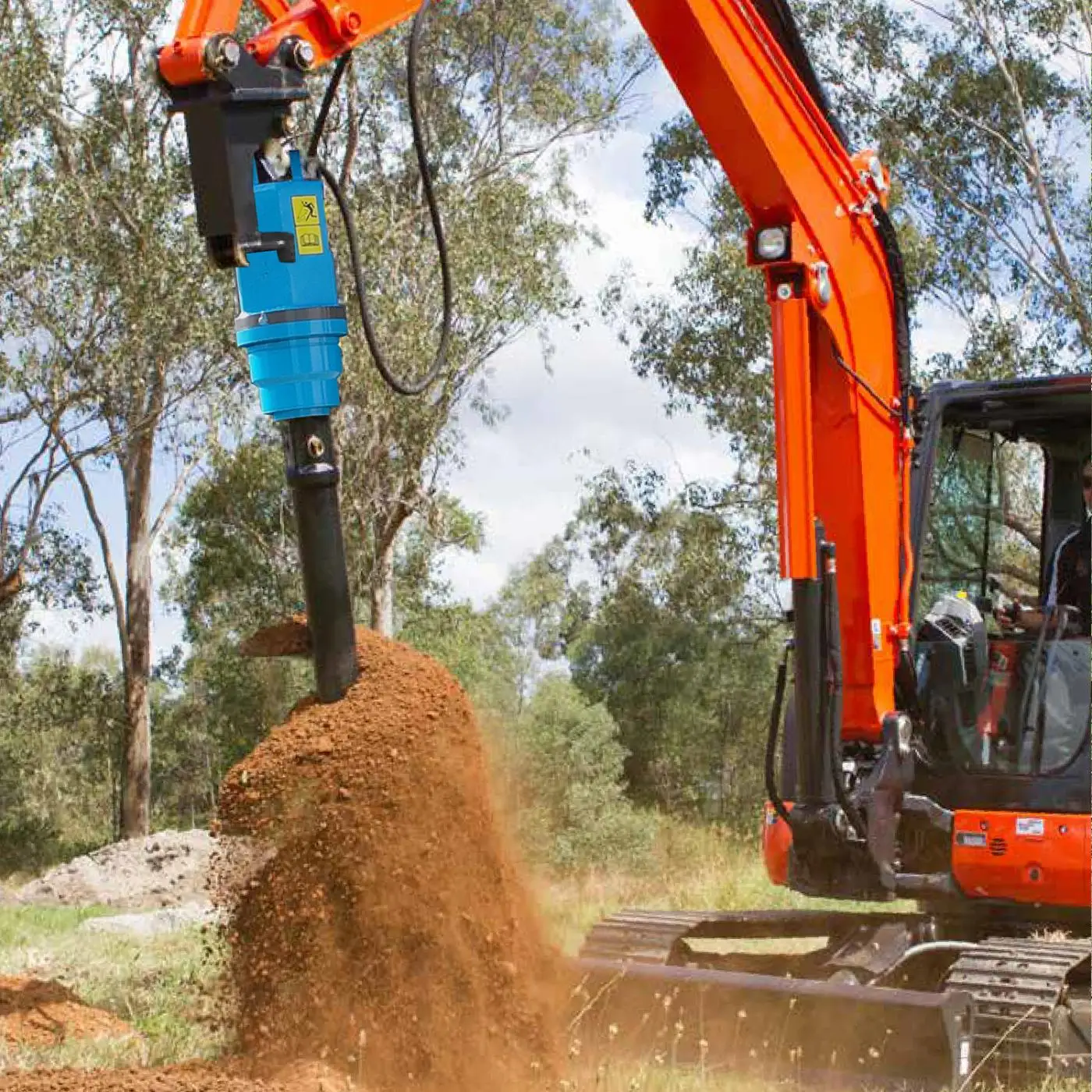 YA2000 Modernization Wear-resistant Spiral type Landscape construction digging machines for Digger attachments