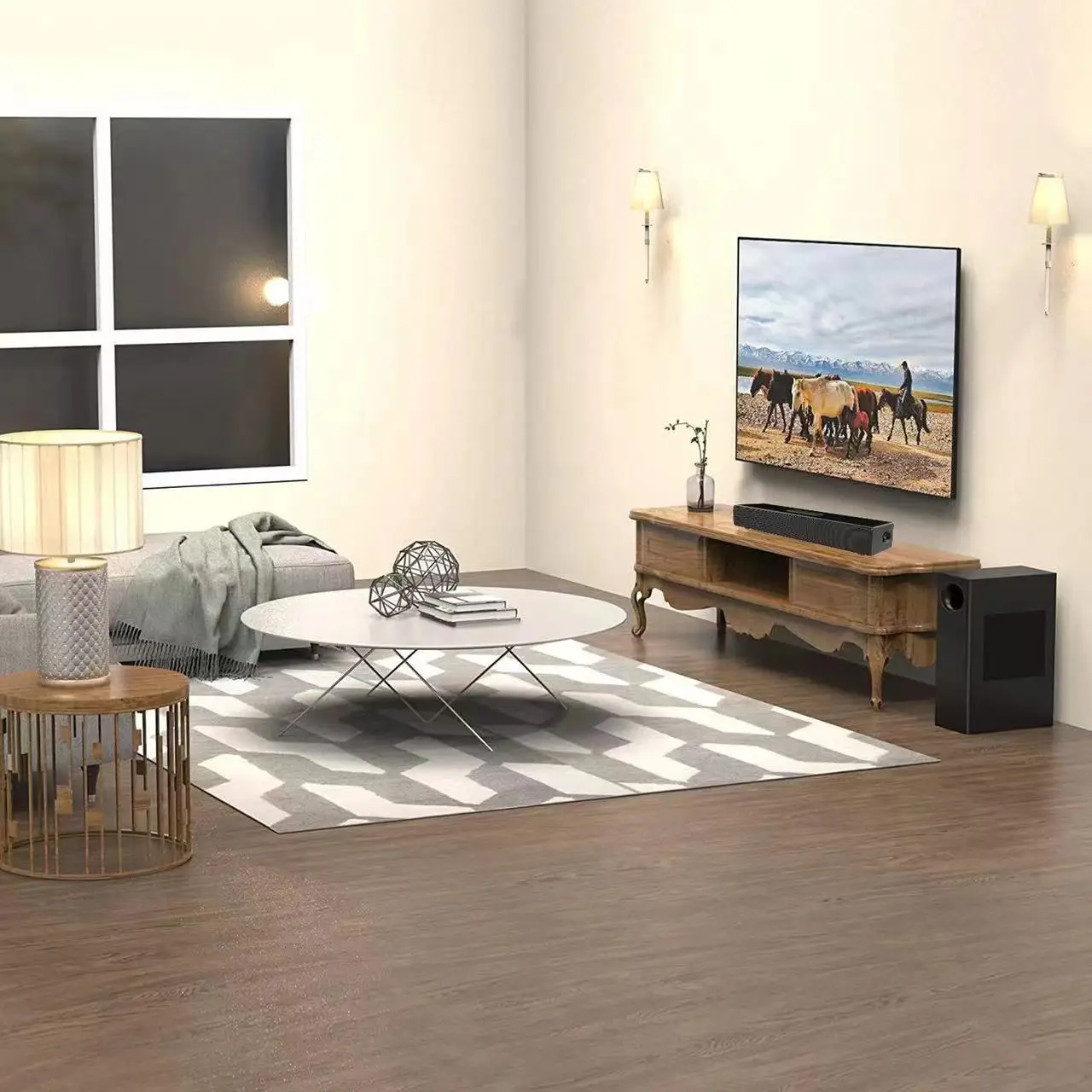 Best Selling 80W Big Wireless smart speakers Professional power bule tooth speaker for Home theater karaoke