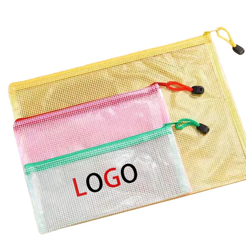 office supplies canvas PVC mesh clear organizer case document   envelope pouch file folder