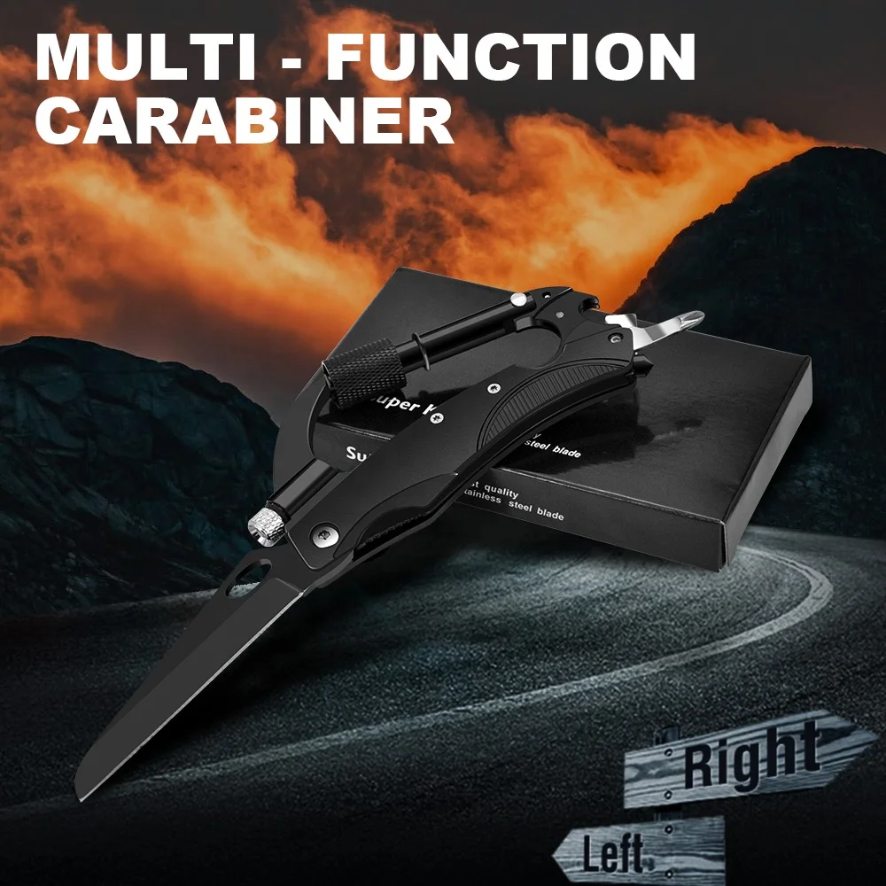 
Steel Rock Climbing Carabiner D-shape Aluminum Wholesale Outdoor Black Retail Industry Zinc 