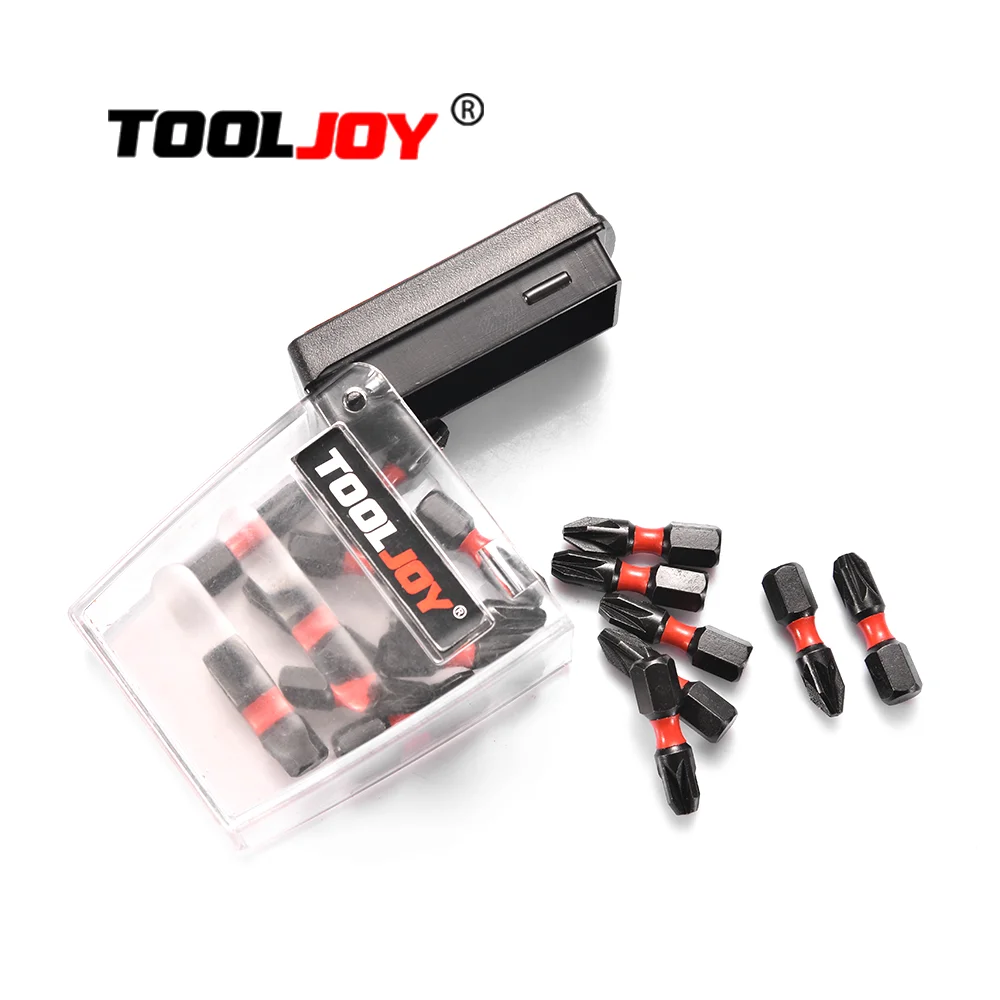 TOOLJOY Mini 25mm Pz2 PH2 S2 Screw Driver Impact Bit Screwdriver Kit 1/4 Hex Shank Drill Bit Set