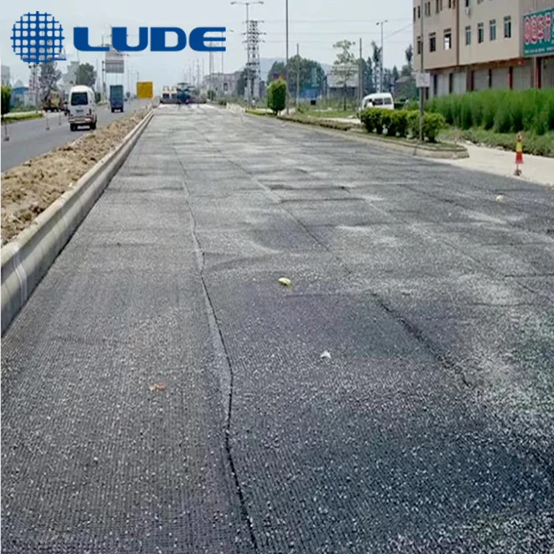Fiberglass grid gravel grid paver geogrid paver asphalt reinforced fiberglass geogrid material fiberglass geogrid