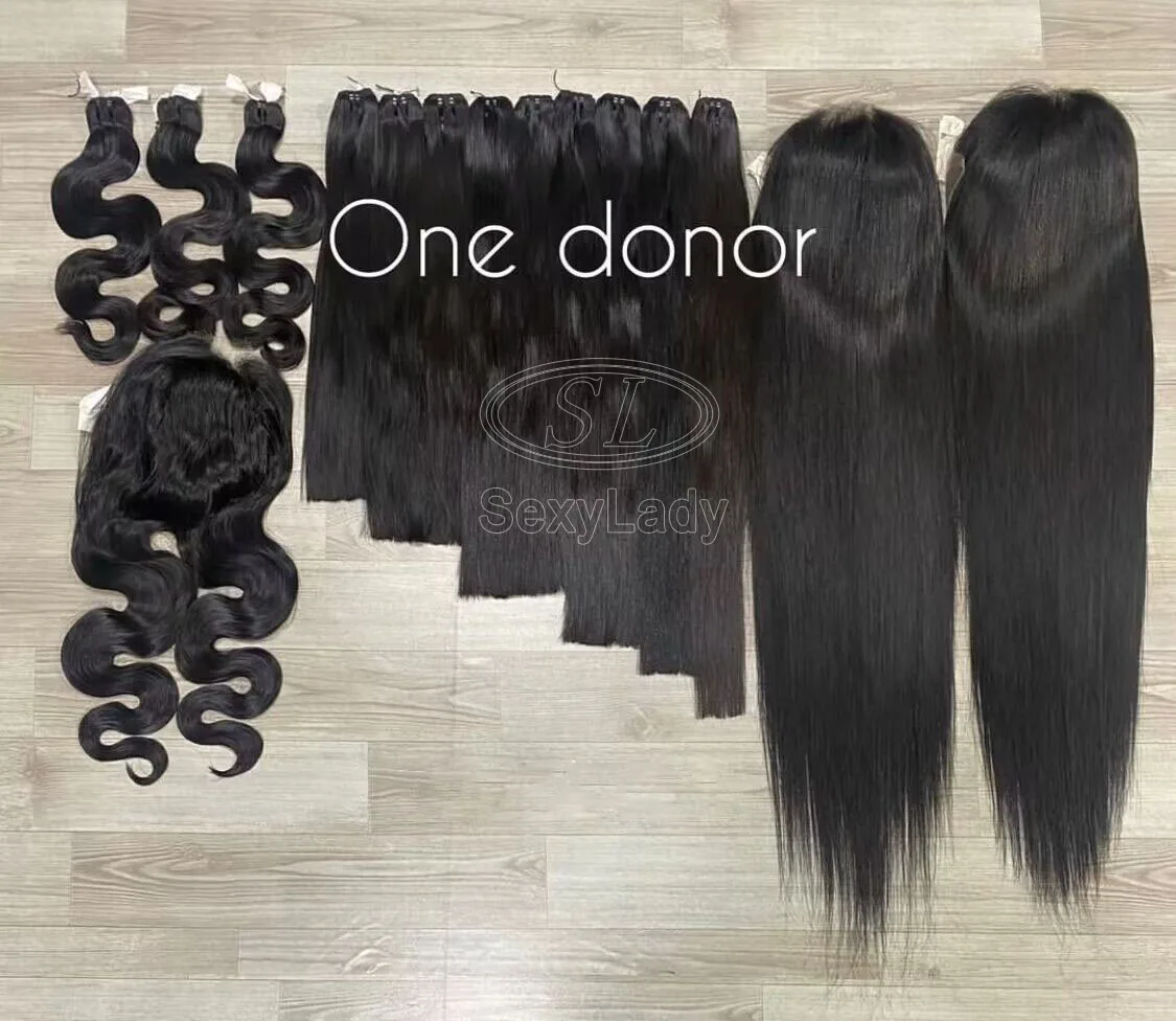 Unprocessed Raw Hair Weave 100% Human Hair Weft Super Long Raw Mink hair Bundle