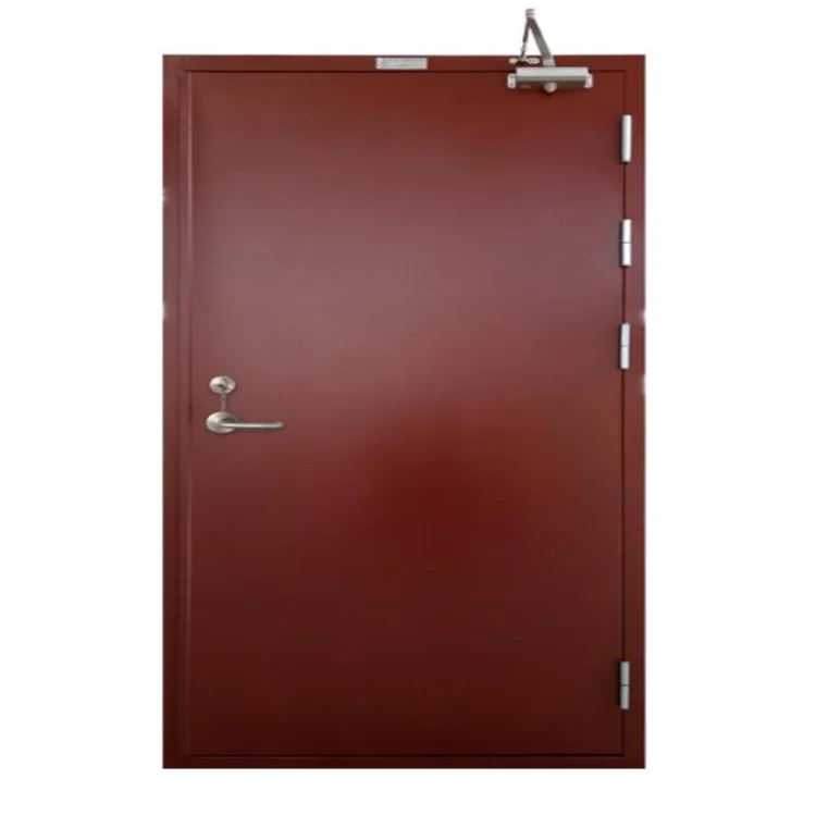 UL/WH/FM Approved Custom fire wood door with Steel Frame Polymer and Painted Finish Hotel Fire Door with