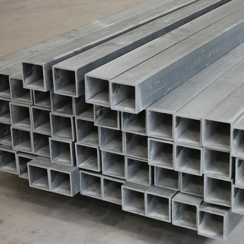 Customized High Performance Reinforce Fiberglass Square Tube Pipe For Supporting Thickness 5MM