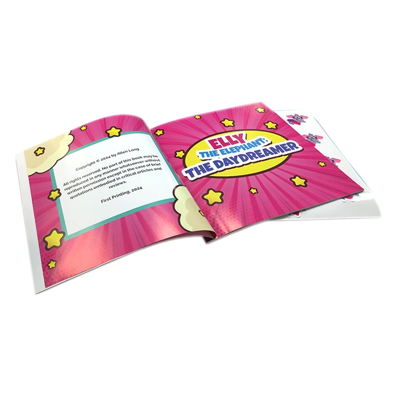 Custom Publishing Children kids Comic Story Softcover Book Funny Stickers Paperback Book Printing