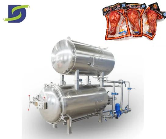 water spray retort machine for tuna fish cans