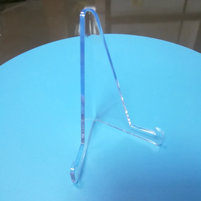 Wholesale thickening type big size plastic display stands easel coin display acrylic coin stand