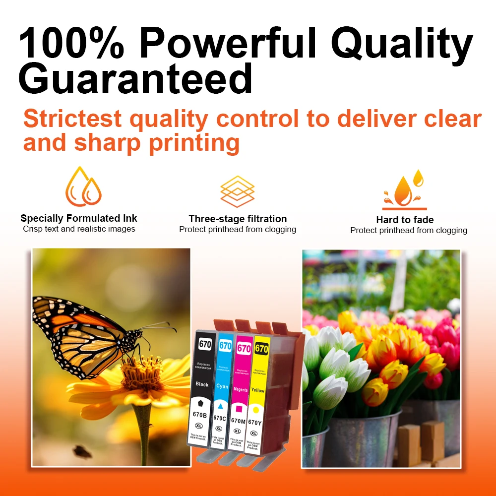 Topjet PGI670 PGI 670 CLI 671 XL 670XL 671XL CLI671 Premium Compatible Color Ink Cartridge for Canon PIXMA MG5750 MG6860 Printer