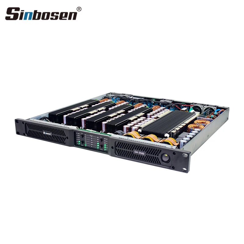 Sinbosen 3000 Watts Class d Amplifier Digital Audio Power Amplifier 4 Channel Surround Sound System