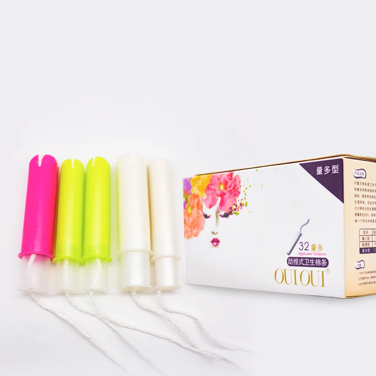 Super Natural Private Label Tampons With Plastic Applicator