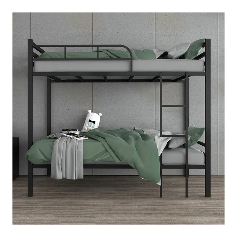 Modern  strong Wholesale Metal Beds  double bunk bed Student Dormitory Hotel  metal bed