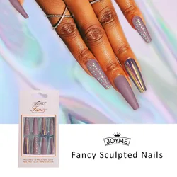 Matte Gel Polish Uv Press On Coloured Pre-Glue False Nails Custom Press On Nails Wholesale Nails