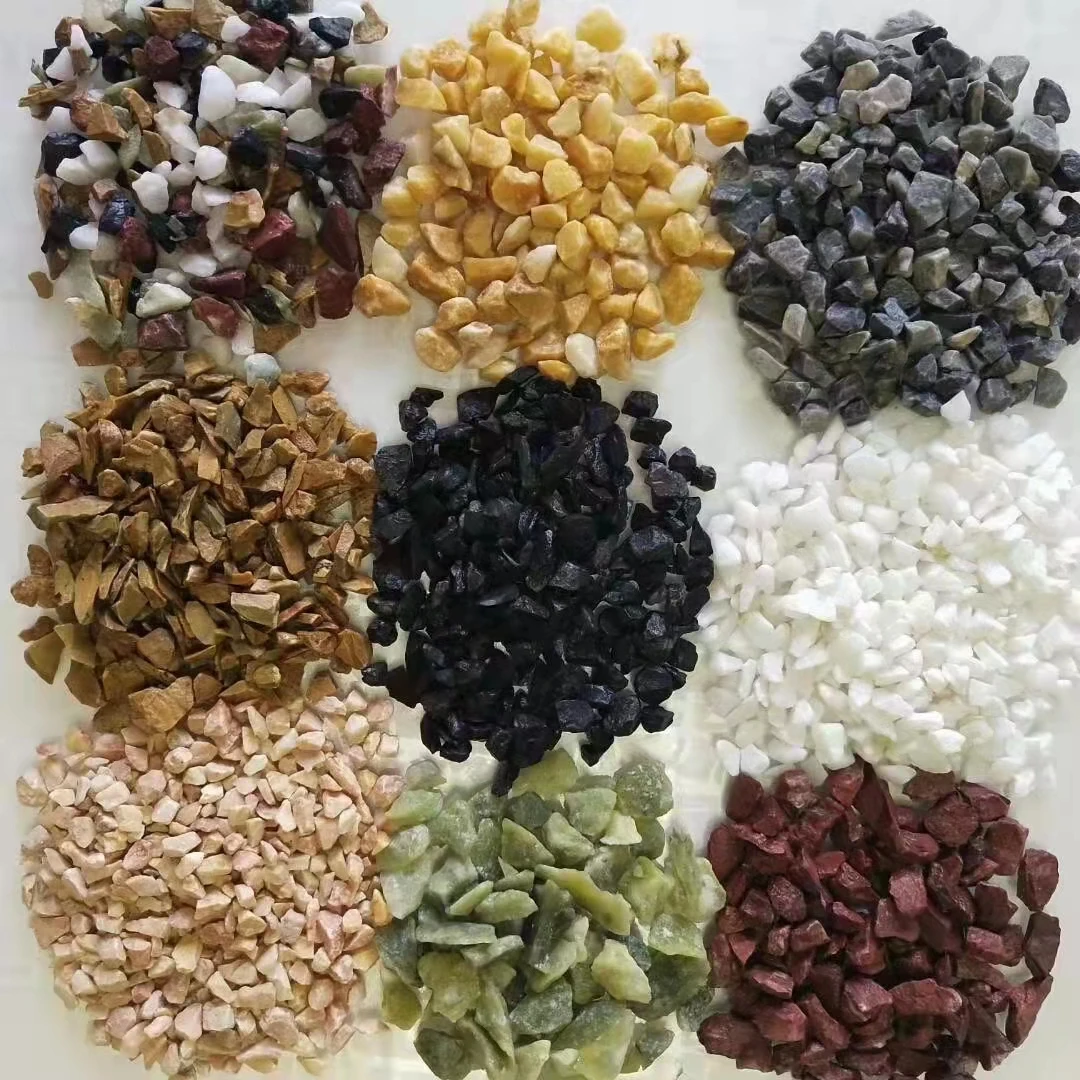 Natural Decorative Color Unpolished Pebble Gravel Paving Stone Indoor Outdoor Decor Ornamental for Garden Plant Railway Pathway