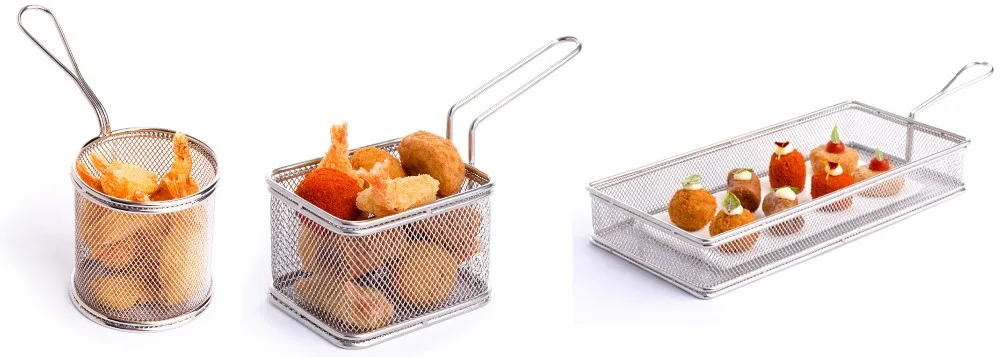 Корзины для жарки из нержавеющей стали сетка картофеля фри корзина держатель инструмент готовки кухонные