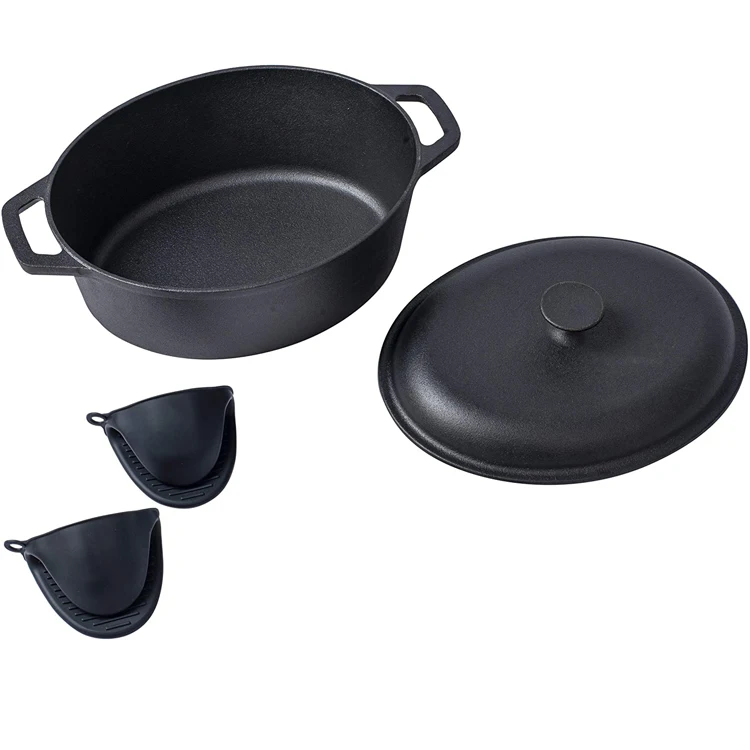Wholesale Cast Iron Cookware Set For Kitchen Ware Cooking Pot with Soup pot set Kitchen accessories